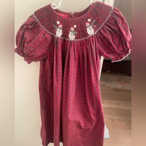 Smocked holiday dress
